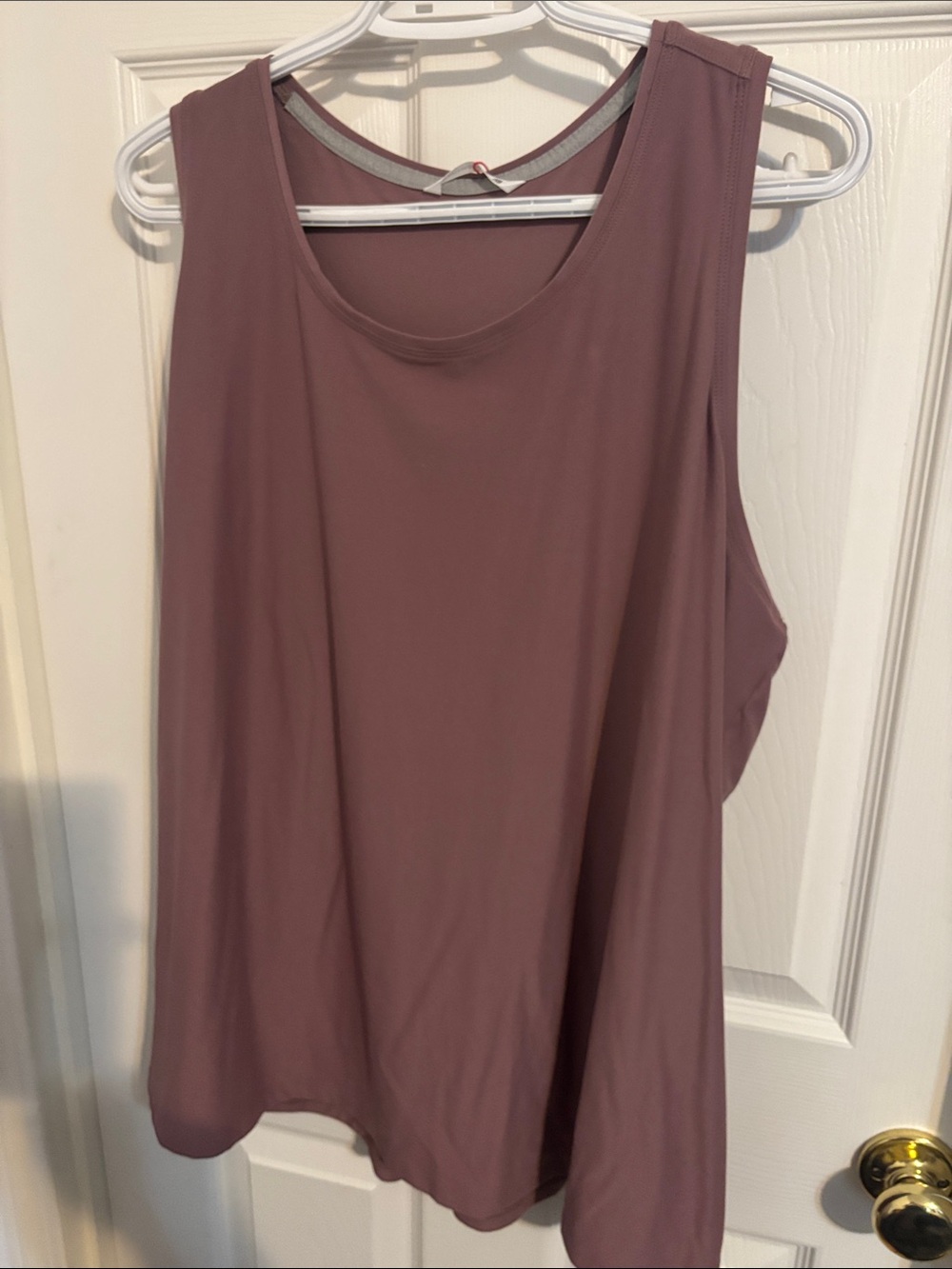 Relaxed Mauve Tank Top - Women's Sleeveless Layering Tee